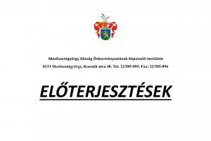 előterjesztések